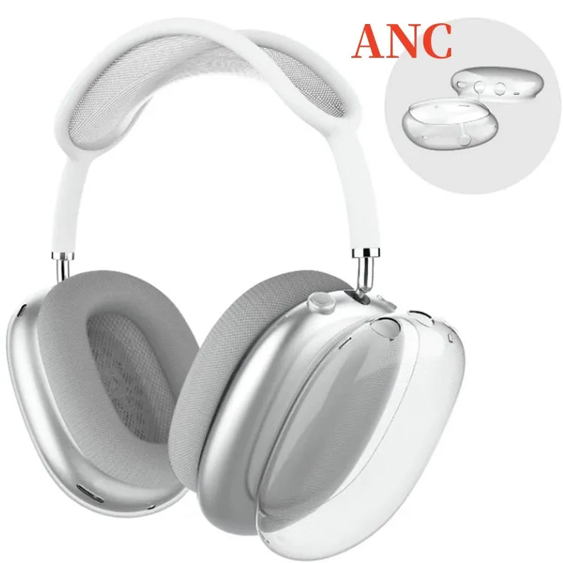 For Airpods Max 2 3 4 Bluetooth Headband Headphone Accessories Airpodspro Max Headphones Earphone ANC Metal Shell Smart Case Silicone Anti-Drop Protective Case