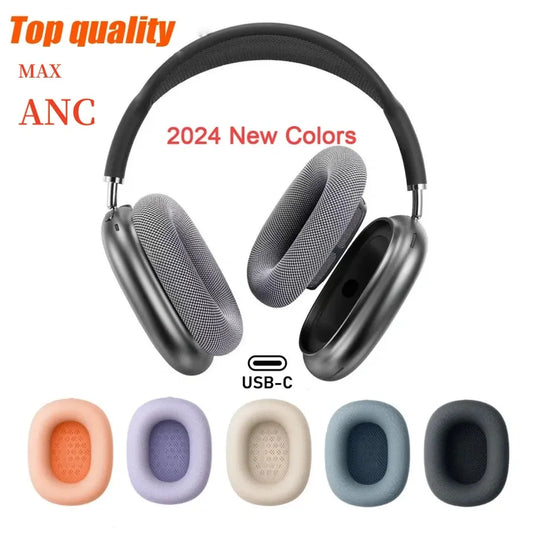 For Airpods Max 2 3 4 Bluetooth Headband Headphone Accessories Airpodspro Max Headphones Earphone ANC Metal Shell Smart Case Silicone Anti-Drop Protective Case
